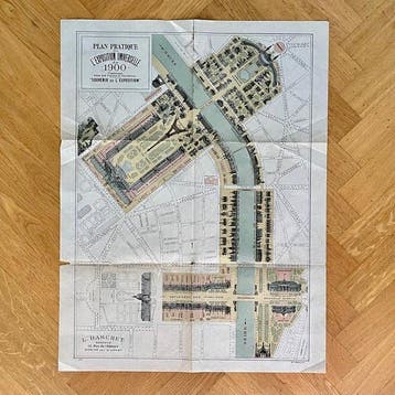 Frankrijk - Parijs; L. Baschet - Plan Pratique de l