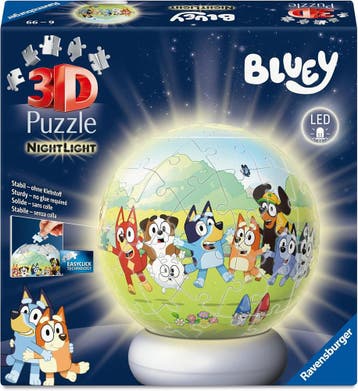 NightLight 3D Puzzel - Bluey (73 stukjes) | Ravensburger -, Verzenden, Nieuw