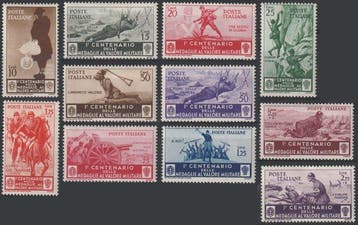 Koninkrijk Italië - Eeuwfeest van de instelling van de, Gestempeld