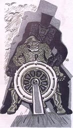 Spotprent over De Spaarnestroom (lijst optie, Lithos), Verzenden