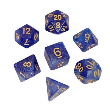Dungeons and Dragons Licht Blauwe Dobbelstenen, Verzenden, Nieuw