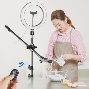 Professionele LED Ring Light Set met Statief & Telefoonhoude, Verzenden, Nieuw