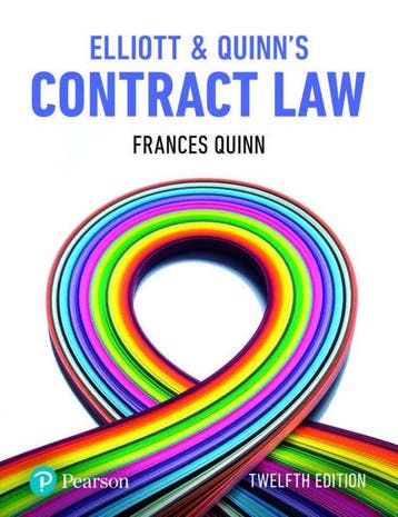 Elliott & Quinns Contract Law - Catherine Elliott, Boeken, Verzenden, Zo goed als nieuw, Catherine Elliott