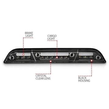 ANZO 15-20 Ford F-250 - F-550 LED Third Brake Light - Black, Auto-onderdelen, Ophalen of Verzenden, Nieuw