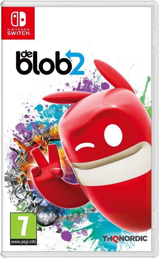 Switch De Blob 2, Spelcomputers en Games, Spelcomputers | Nintendo Switch, Zo goed als nieuw, Verzenden