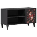 vidaXL Opslagkasten Multikleur 80 x 31,5 x 46 cm Massief, Huis en Inrichting, Woonaccessoires | Cd- en Dvd-rekken, Verzenden, Nieuw