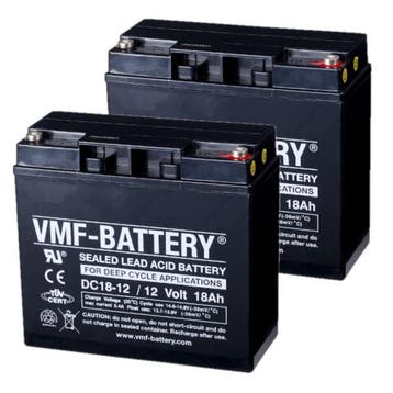 2 Stuks: VMF DC18-12 AGM Deep Cycle Loodaccus, origineel, Verzenden, Nieuw