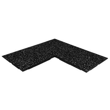 Hoekstuk rubber rand sportvloer 'FIFTEEN' - 50x50, Verzenden, Nieuw