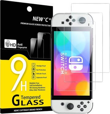 Screenprotector Tempered Glass voor Nintendo Switch OLED-..., Ophalen of Verzenden, Nieuw