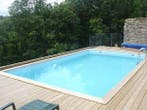 Gardipool QUARTOO 3,00 x 5,00 x 1,33 m - grenen rand, Tuin en Terras, Zwembaden, Ophalen of Verzenden, Nieuw