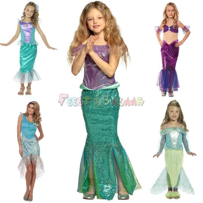 Ruim aanbod Zeemeermin Jurken - Nr.1 in Zeemeermin kleding, Kinderen en Baby's, Carnavalskleding en Verkleedspullen, Meisje, Nieuw