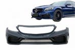 Voorbumper Mercedes W205 S205 C63 Zwart, Ophalen of Verzenden, Nieuw