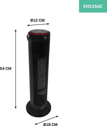 2dekans | VONROC Elektrische kachel - ventilatorkachel -, Ophalen of Verzenden, Zo goed als nieuw