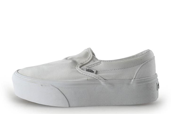 Vans Instappers in maat 40½ Wit, Kleding | Dames, Schoenen, Wit, Zo goed als nieuw, Instappers, Verzenden
