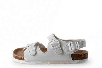 Birkenstock Slippers Meisjes in maat 33 Wit, Verzenden, Jongen of Meisje, Schoenen, Zo goed als nieuw