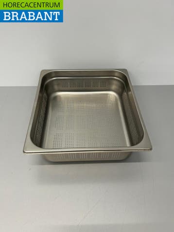 RVS Geperforeerde Gastronorm Bak GN Bak 2/3 GN Diepte 100 mm, Ophalen of Verzenden, Nieuw in verpakking