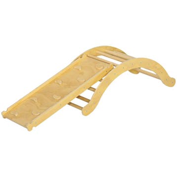 TRUUSK 4-in-1 Klimrek Set - Met Glijbaan en Klimdriehoek - H, Verzenden, Nieuw