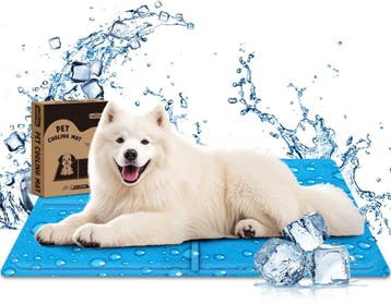 Koelmat Hond & Kat - 120x80 cm - XXL - Blauw - Nobleza, Verzenden, Zo goed als nieuw