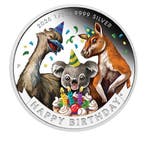 Australië. 50 Cent 2026 – Happy Birthday – 1/2 oz Silver