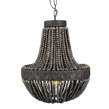 Kralen Hanglamp XL Zion Dark ø51 Binnenverlichting, Verzenden, Nieuw