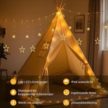 LED Lichtgordijn - Kerstversiering  - Kerstverlichting - 3 m, Verzenden, Zo goed als nieuw