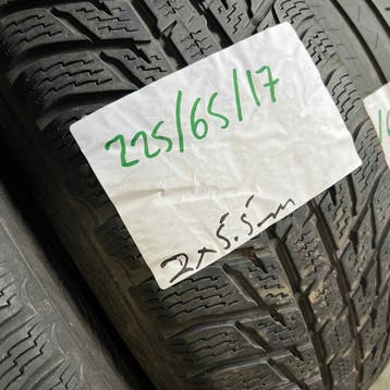 2 x Nokian WR 225-65-17 Winterbanden 5,5mm, Auto-onderdelen, Banden en Velgen, Gebruikt, 17 inch, Band(en), Personenwagen