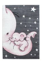 Kindervloerkleed | Kids | Olifant | Roze | 140x200 cm, Verzenden, Nieuw