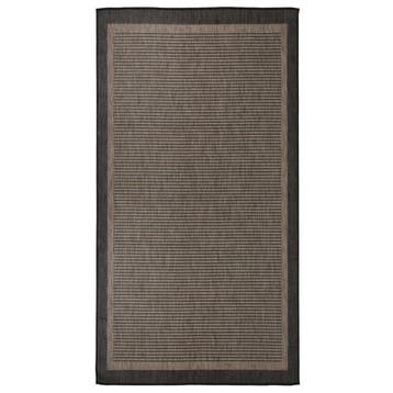 vidaXL Buitenkleed platgeweven 80x150 cm donkerbruin, Verzenden, Nieuw, Bruin