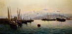 Ricardo Verdugo Landi (1871-1930) - Le port de Malaga, Antiek en Kunst