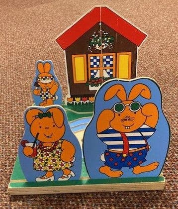 Educo Puzzel familie konijn (5 stukjes), Verzenden, Nieuw