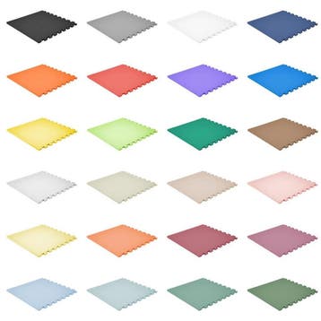 Zachte vloertegels (in 20 verschillende kleuren) 50 x 50 cm, Overige typen, Nieuw, 10 tot 25 m², Blauw