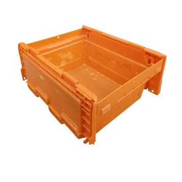 Distributiebak, 400x300x190 mm, euronorm, oranje kunststof,, Ophalen of Verzenden