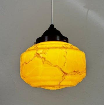 Plafondlamp - Glas, Bakeliet