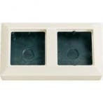 Jung Opbouwrand 2V wit (creme) AS582AW, Nieuw, Stopcontact