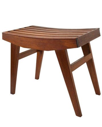 Kruk - Hout, Metaal - H 38 cm
