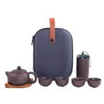 Draagbaar Reistheeservies met Theepot en 4 Kopjes, Verzenden, Nieuw