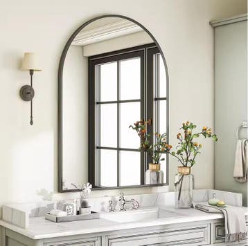 Badkamer Make-upspiegel met Metaal Frame en Geharde Glas, Verzenden, Nieuw