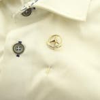 8 karaat vintage reversspeld met Mercedes Benz logo, Ophalen of Verzenden, Gebruikt, Overige kleuren, Goud