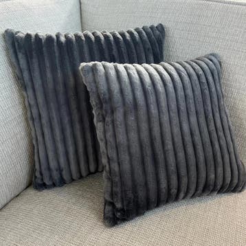 MySofa Teddy Kussen Antraciet 45 cm, Ophalen of Verzenden, Nieuw