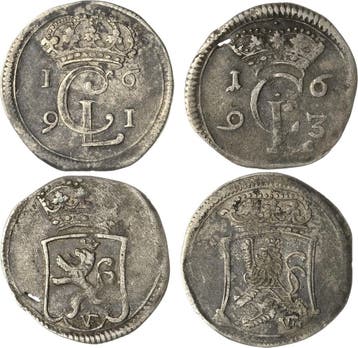 Albus 1691 en 1693 Hessen-kassel Karl 1670-1730, Verzenden