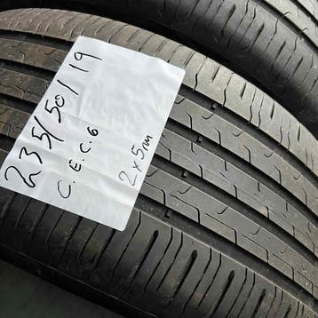 2 x Continental SportContact 6 235-50-19 Zomerbanden 5mm, 19 inch, Gebruikt, Ophalen of Verzenden, 235 mm