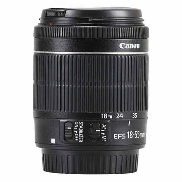 Canon EF-S 18-55mm f/3.5-5.6 IS STM met garantie, Audio, Tv en Foto, Ophalen of Verzenden, Gebruikt
