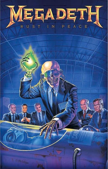 Megadeth Rust in Peace Textiel Poster officiële merchandise, Ophalen of Verzenden, Nieuw, Poster, Artwork of Schilderij