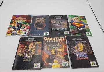 Mario64.nl: Handleidingen voor Nintendo 64 Spellen Set iDEAL, Ophalen of Verzenden, Gebruikt