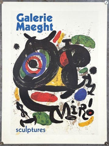 Joan Miró - Galerie Maeght “Sculptures” | litografia,