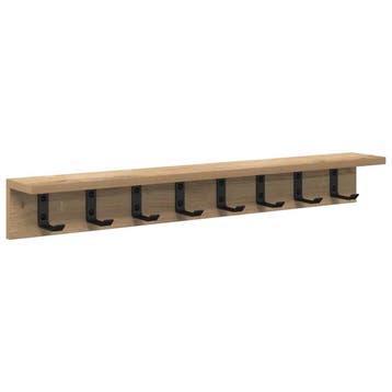 Design Wandplank met haken | Laatste Stuk!, Wandkapstok, Ophalen of Verzenden, Zo goed als nieuw, Minder dan 100 cm