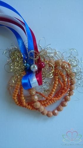 Corsage Polscorsage-armband Potpourri Oranje Handmade, Ophalen of Verzenden, Nieuw