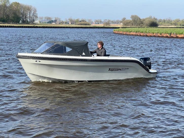 Topcraft 627 Suzuki DF30ARL, Watersport en Boten, Sloepen, Buitenboordmotor, Afdekzeil, Bilgepomp, Buiskap, Elektrische start