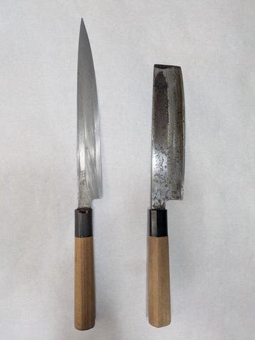 Keukenmes - Staal, Hout - Japan - Traditionele Japanse