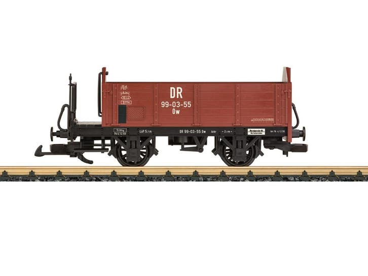 LGB 40557 DR Hochbordwagen (Goederenwagons Standaard), Hobby en Vrije tijd, Modeltreinen | Overige schalen, Overige typen, Nieuw